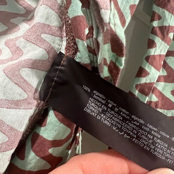 ZARA Women's Lissie Chevron Open Front
Tie Shirt - Picture 7 of 7